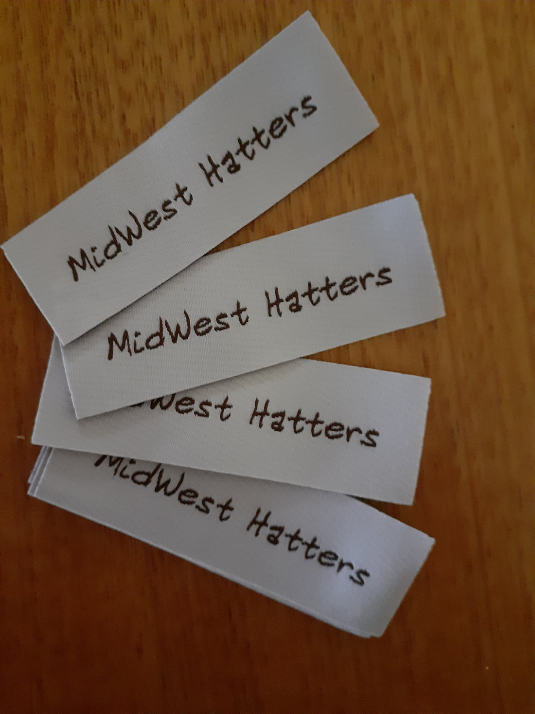 MidWest Hatters fabric labels