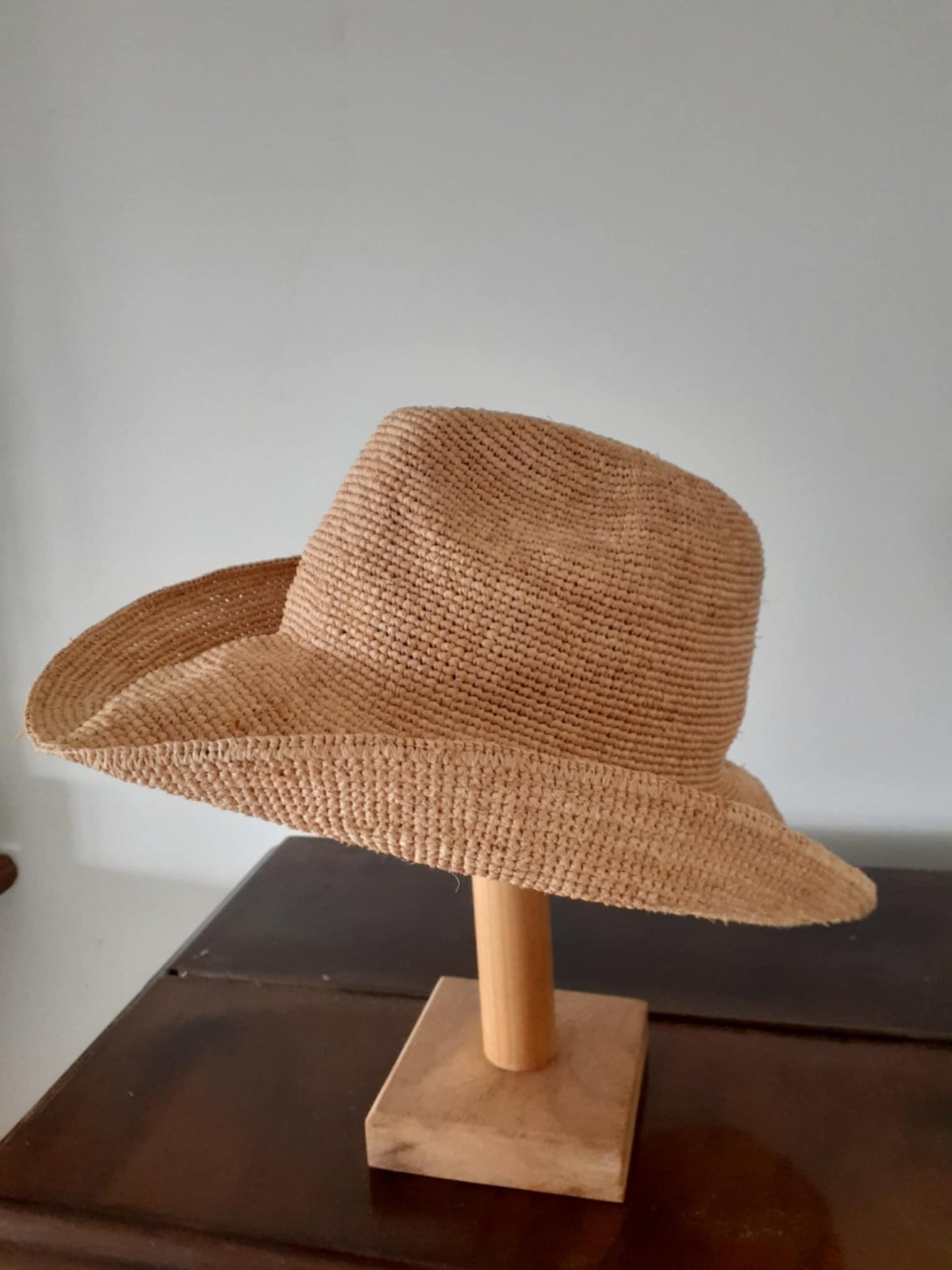 Raffia Straw Boho Cowboy Hat
