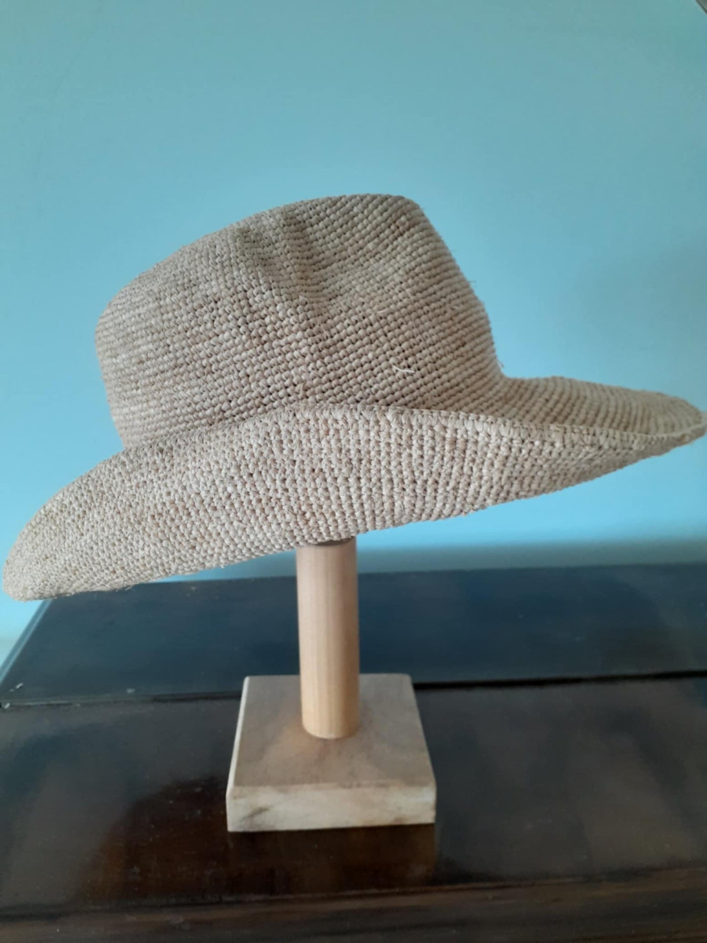 Raffia Straw Boho Cowboy Hat
