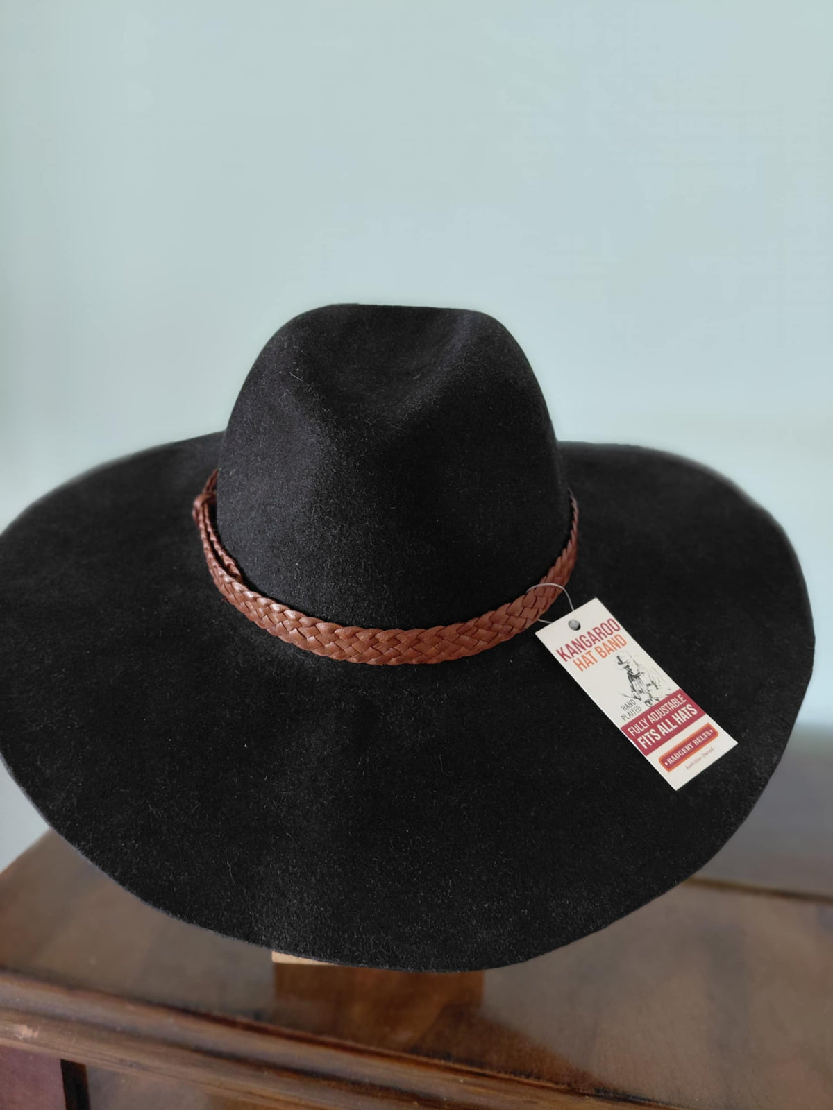 Black fur felt (Outback Belle)