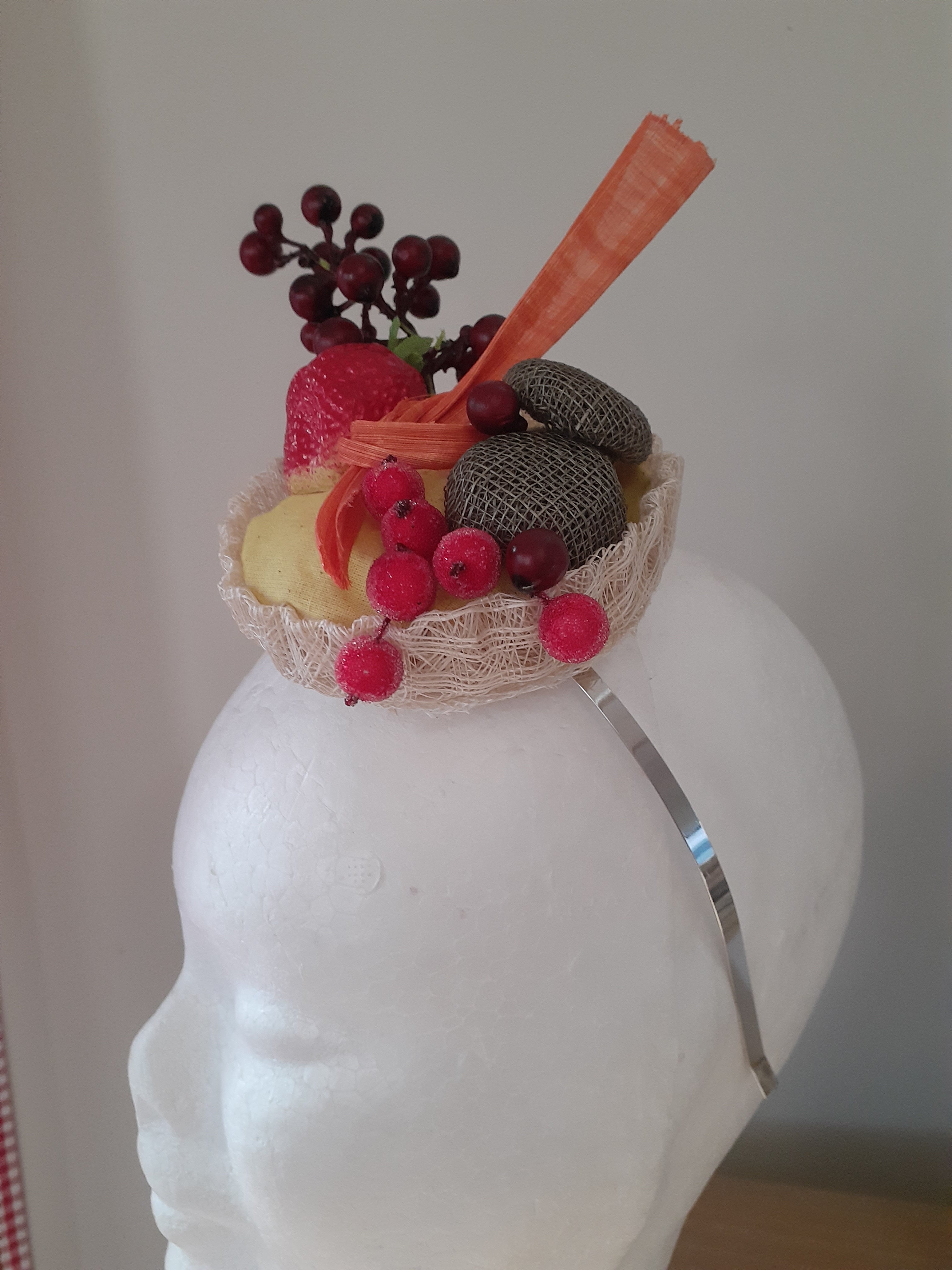 Frosty berry tart headpiece orders