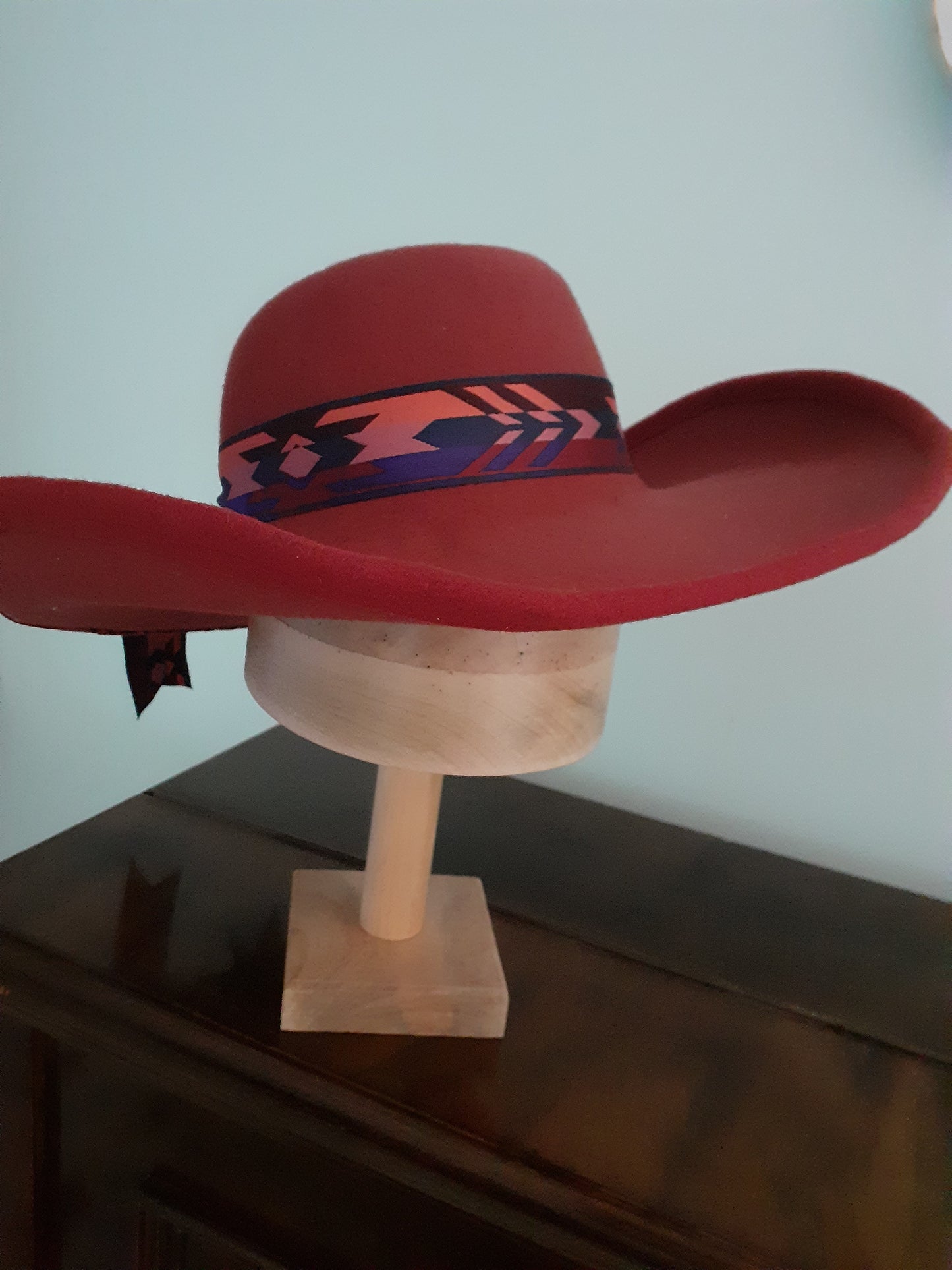 Rust felt cowboy hat (The Bootscooter)