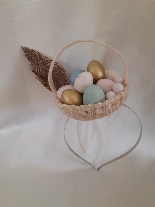 Easter egg basket headpiece